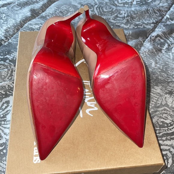 Authentic Christian Louboutin So Kate 120 Patent NUDE size 38 - Picture 6 of 8